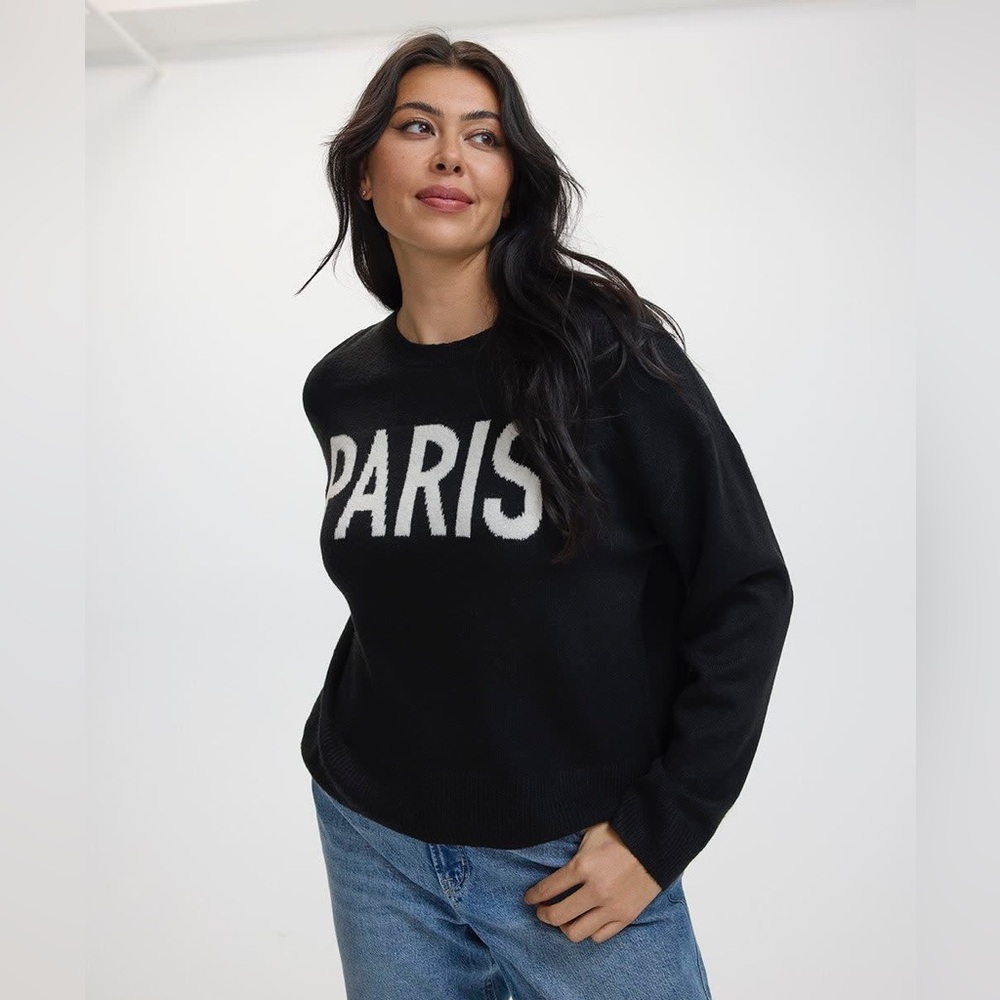 Reitmans Paris Long-Sleeve Crew-Neck PlushSoft Loose Sweater Size 2X - Picture 2 of 11